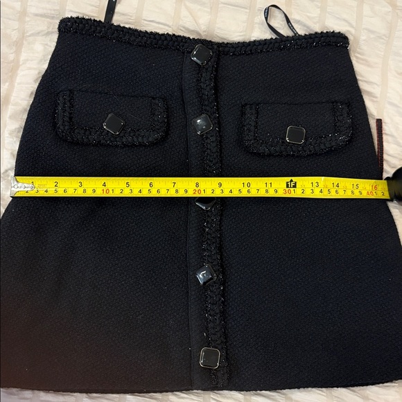 Self-Portrait Black Textured Skirt - Picture 5 of 6